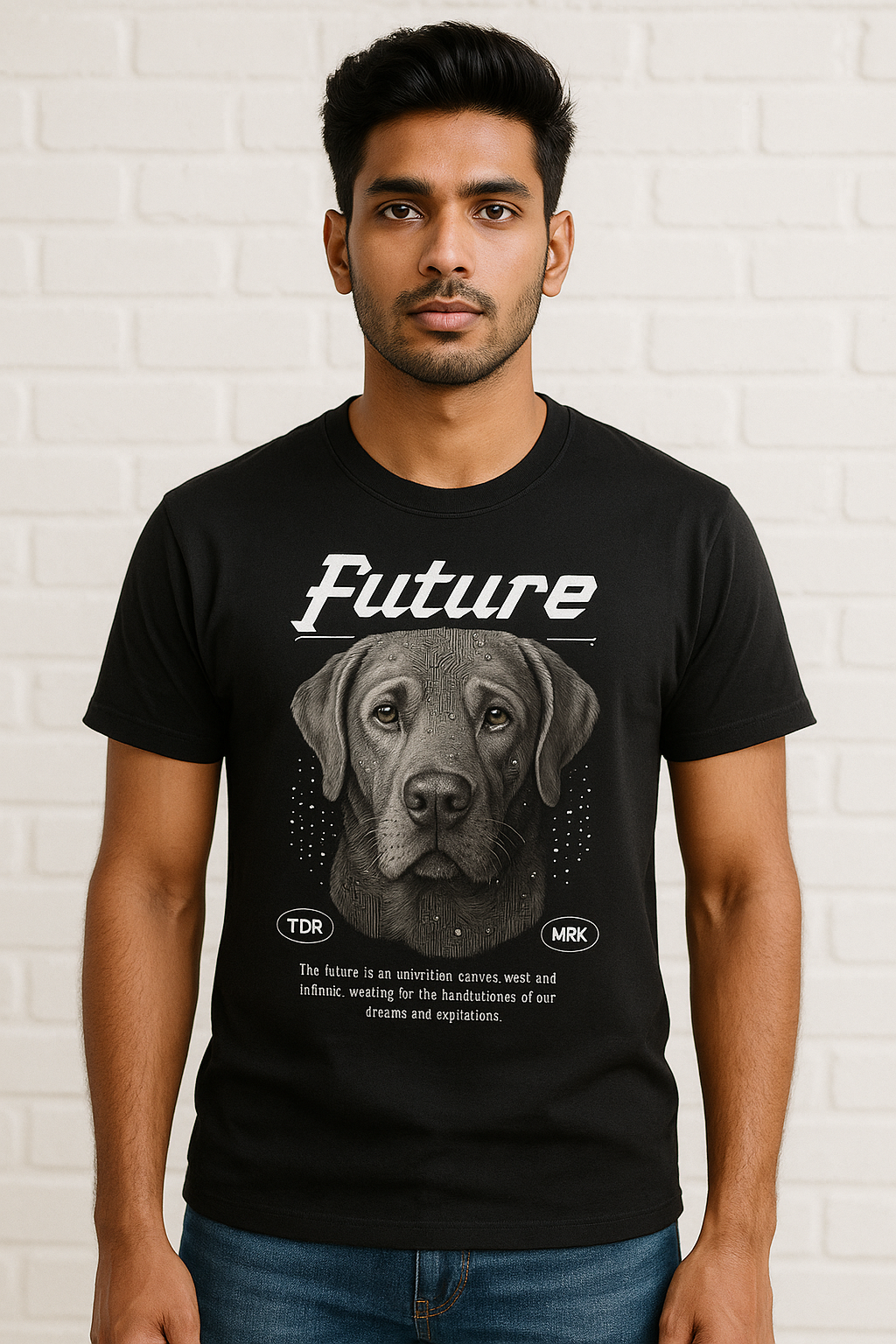 Men - Round Neck Half Sleeve Tshirt - Future