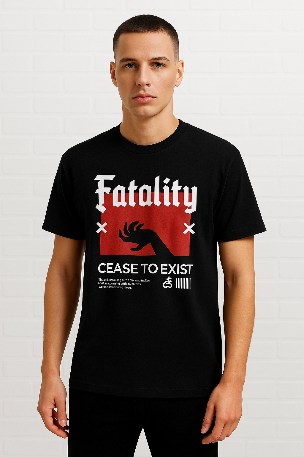 Men - Round Neck Half Sleeve Tshirt - Fatality