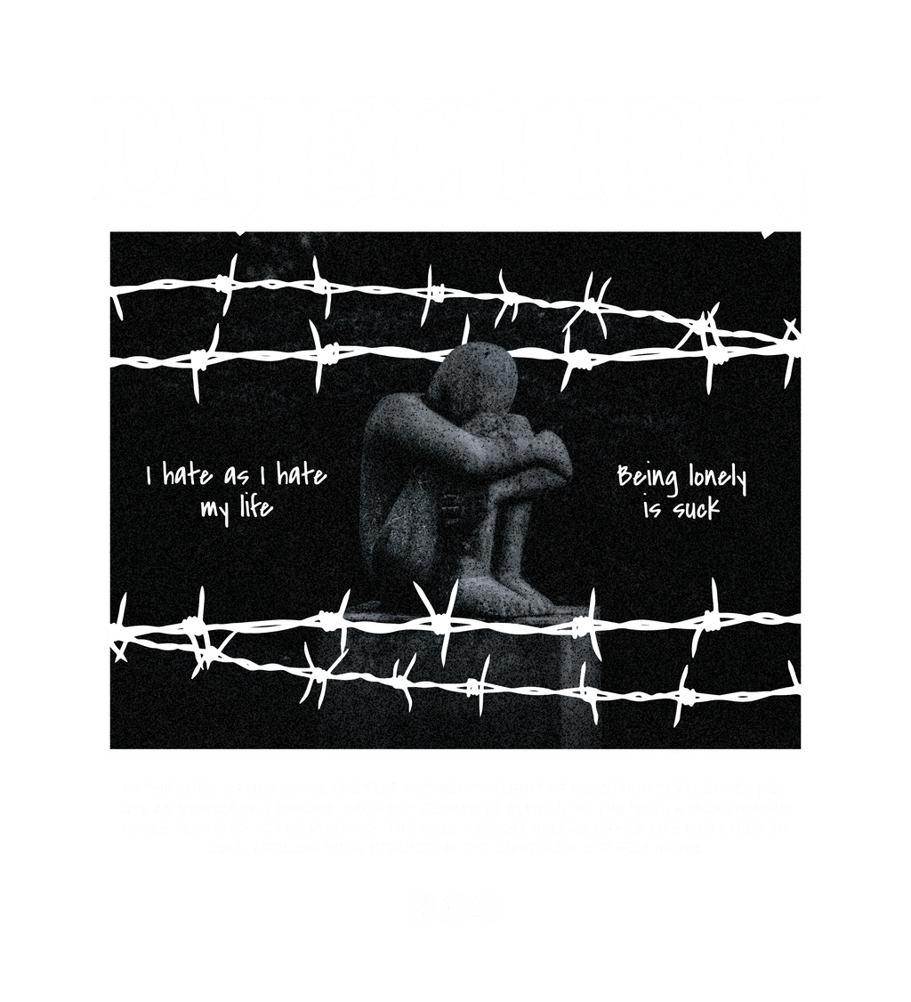 Men - Round Neck Half Sleeve Tshirt - Dijection