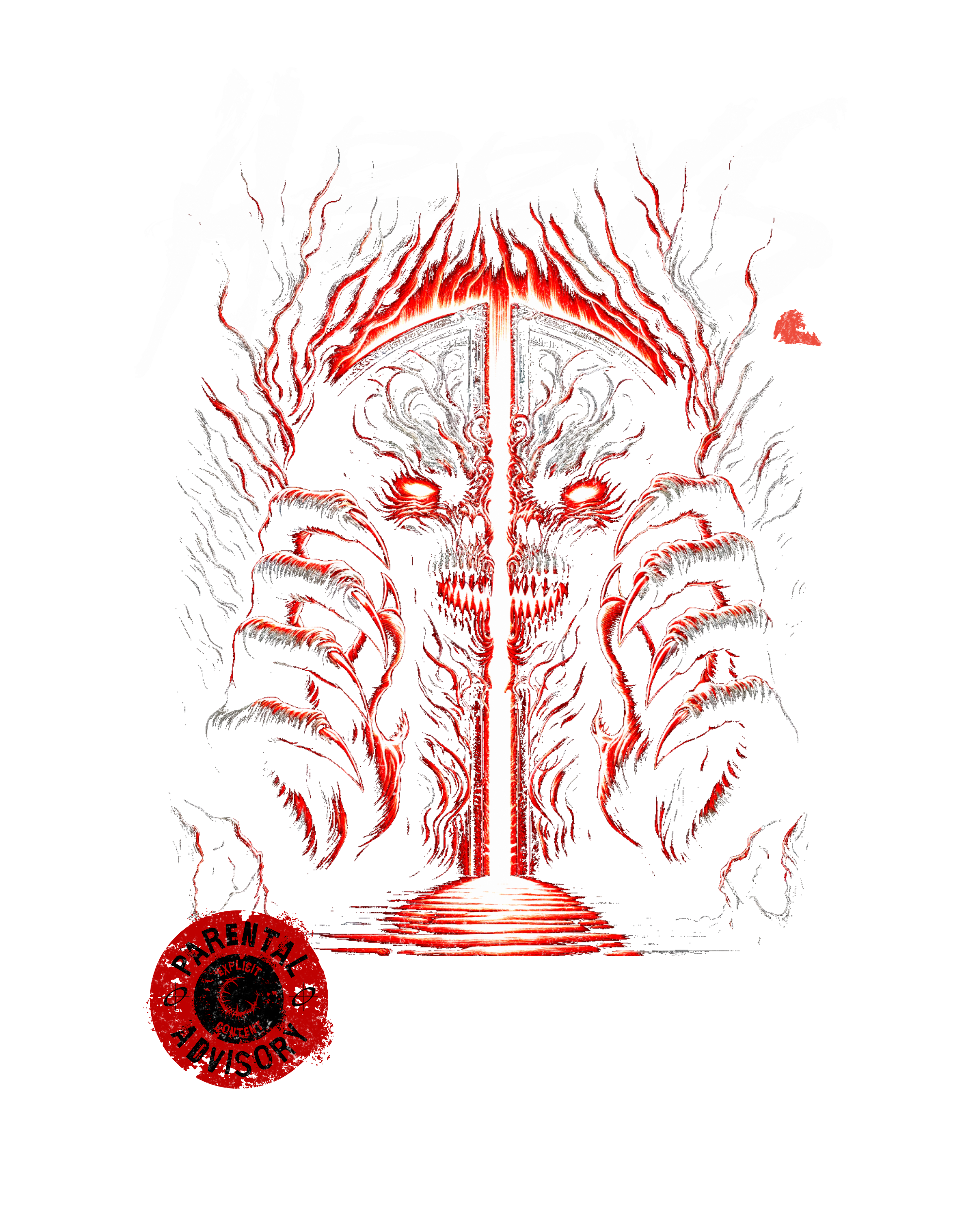 Men - Round Neck Half Sleeve Tshirt - Doors to the Abyss