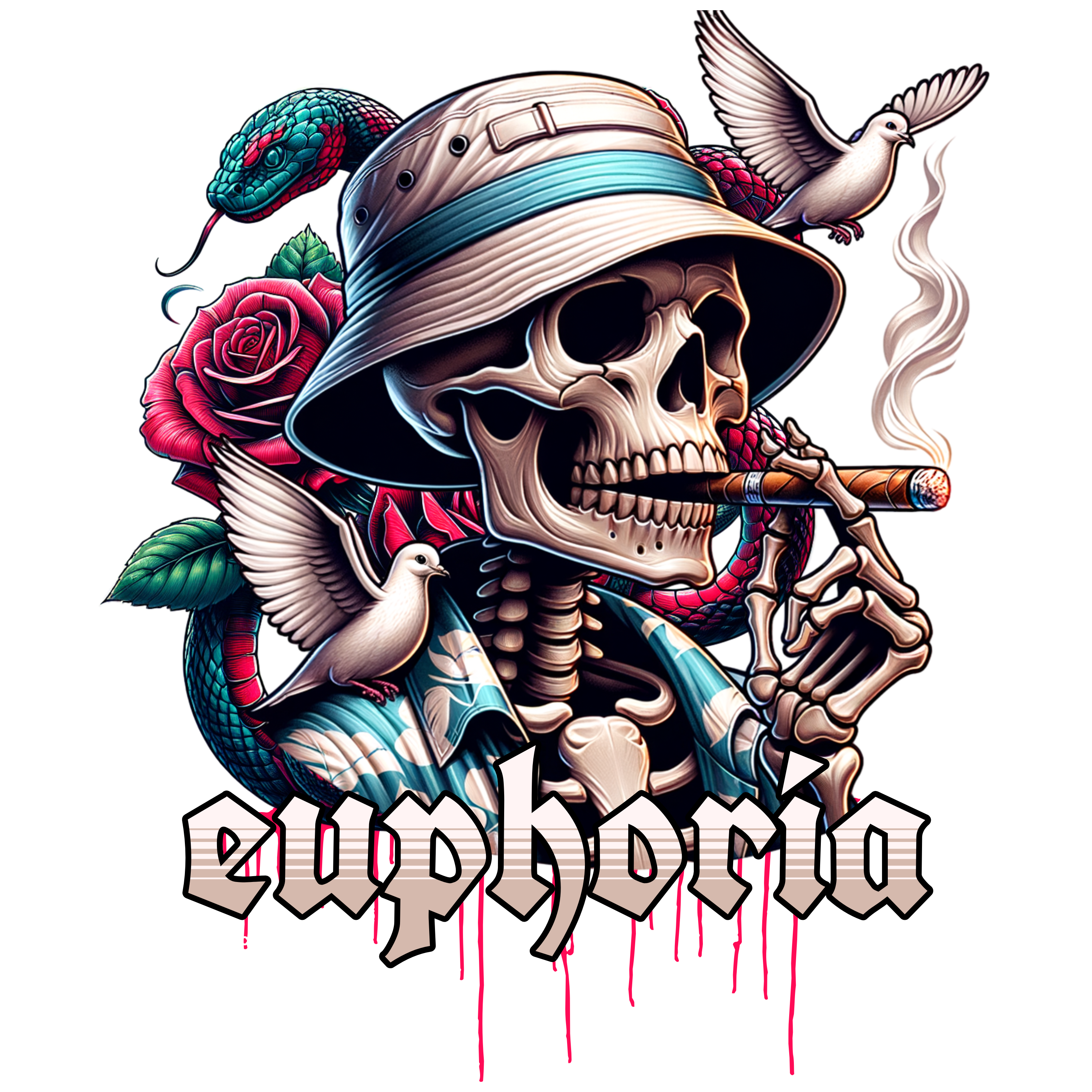 Men - Round Neck Half Sleeve Tshirt - Euphoria