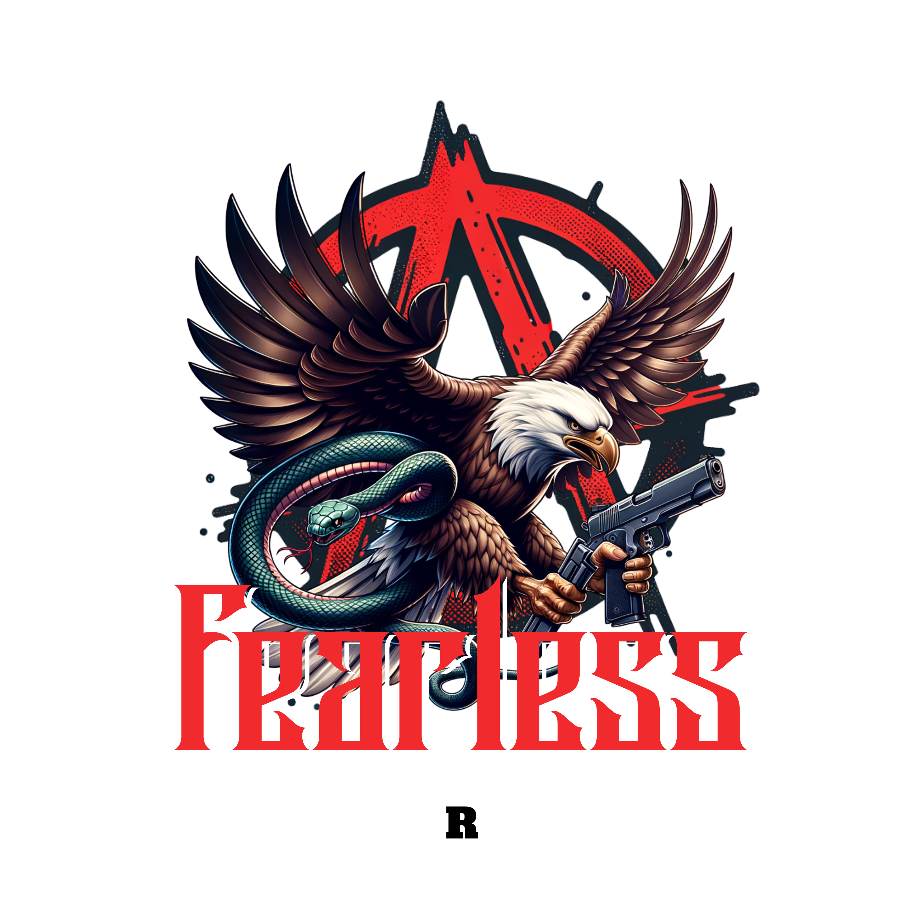 Men - Round Neck Half Sleeve Tshirt - Fearless