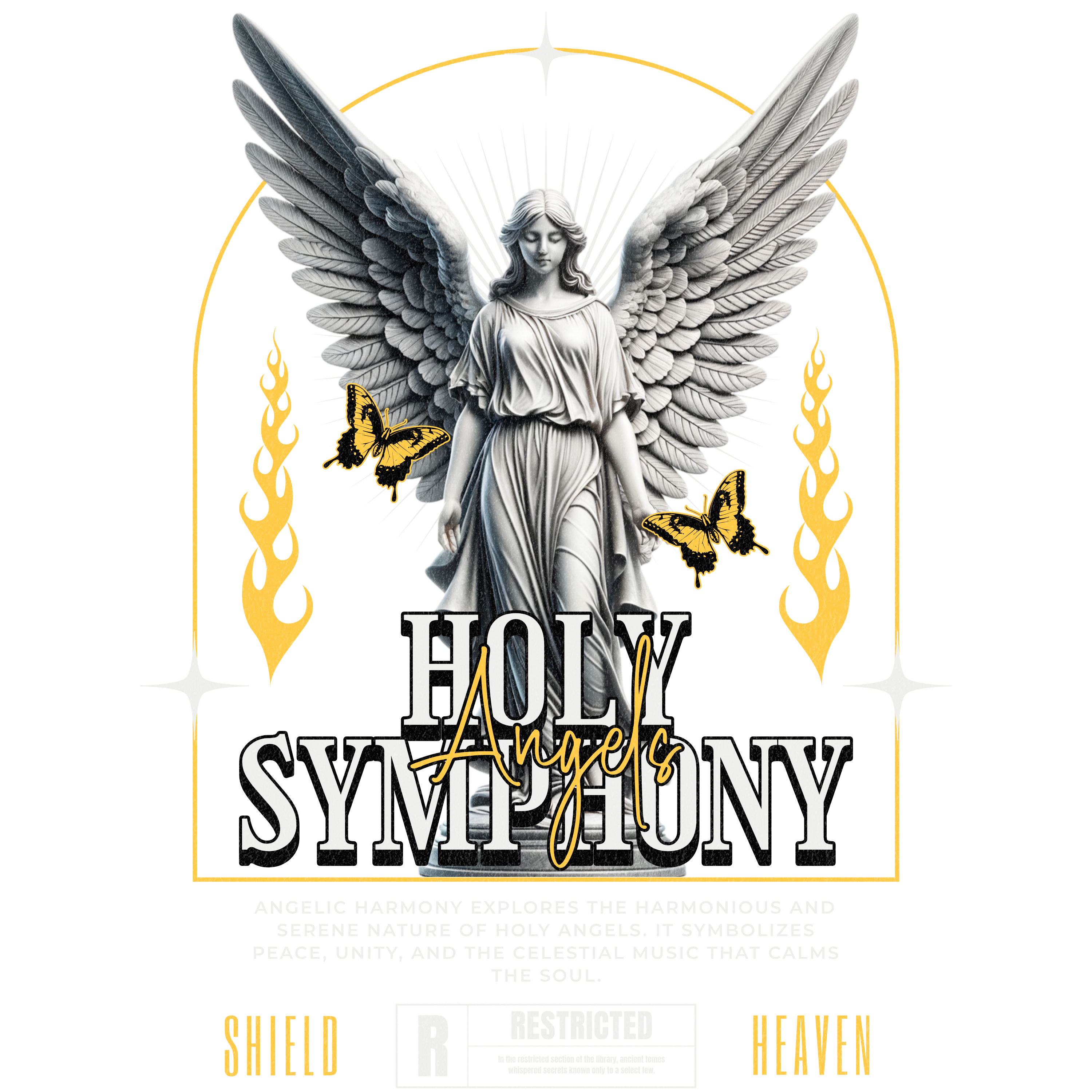 Men - Round Neck Half Sleeve Tshirt - Holy Symphony