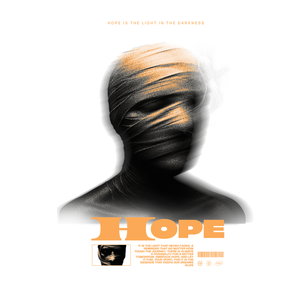 Men - Round Neck Half Sleeve Tshirt - Hope