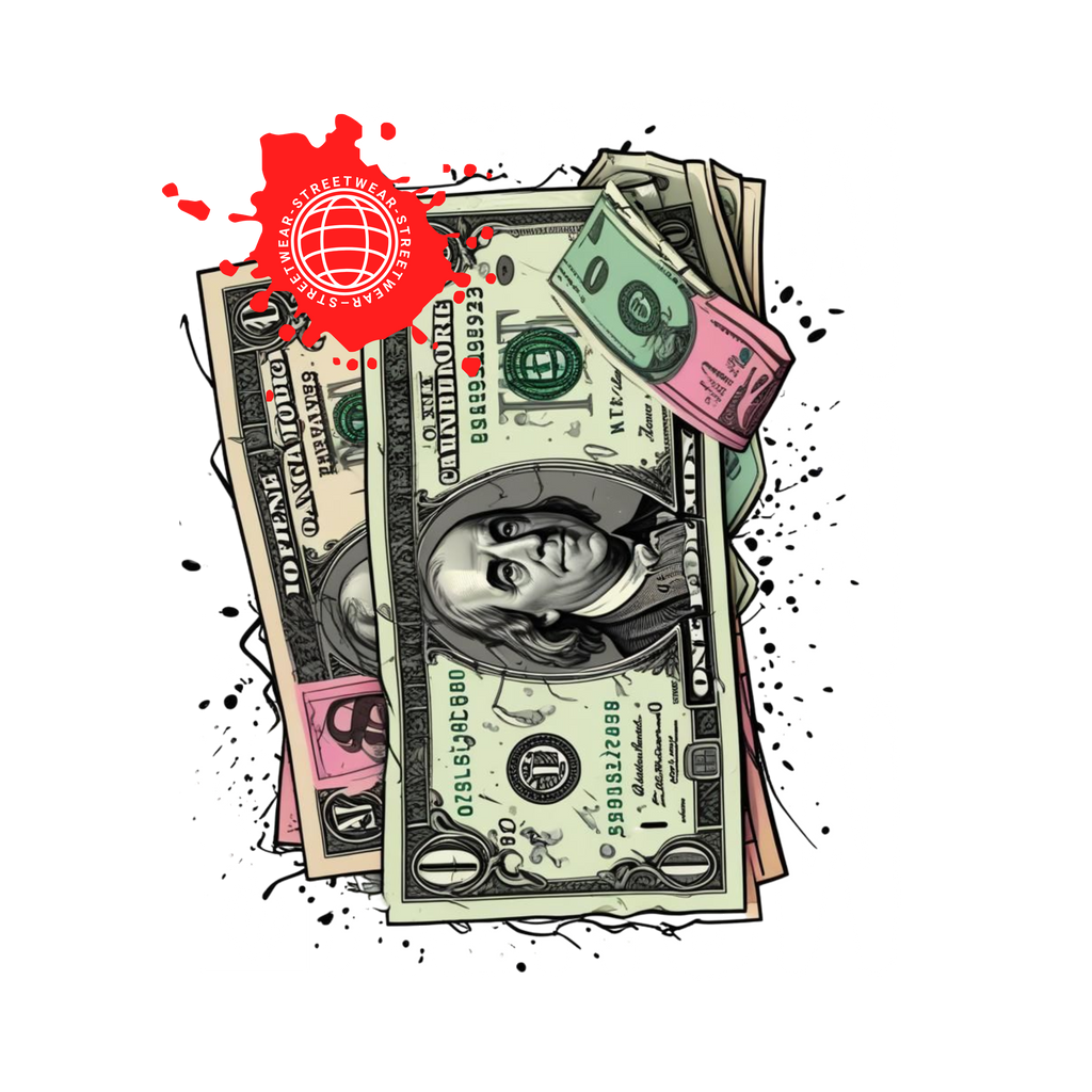 Men - Round Neck Half Sleeve Tshirt - Money