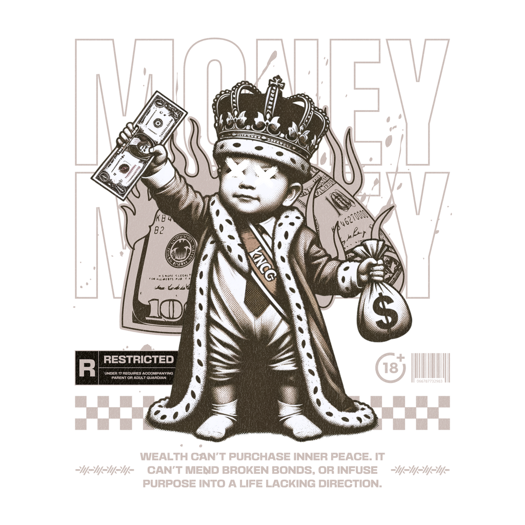 Men - Round Neck Half Sleeve Tshirt - Money King