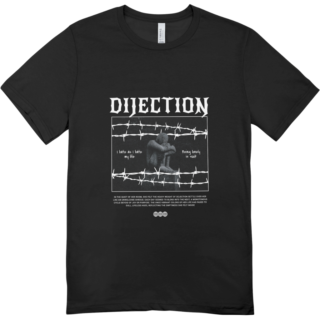 Men - Round Neck Half Sleeve Tshirt - Dijection