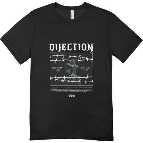 Men - Round Neck Half Sleeve Tshirt - Dijection