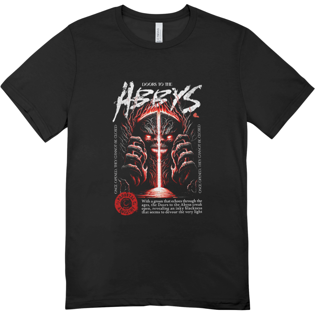 Men - Round Neck Half Sleeve Tshirt - Doors to the Abyss