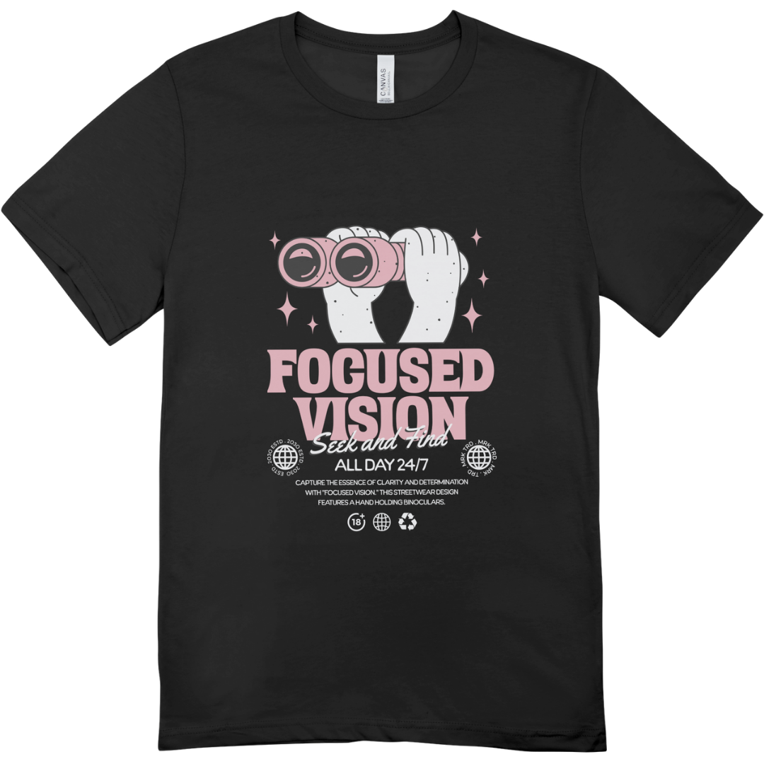 Men - Round Neck Half Sleeve Tshirt - Focused Vision