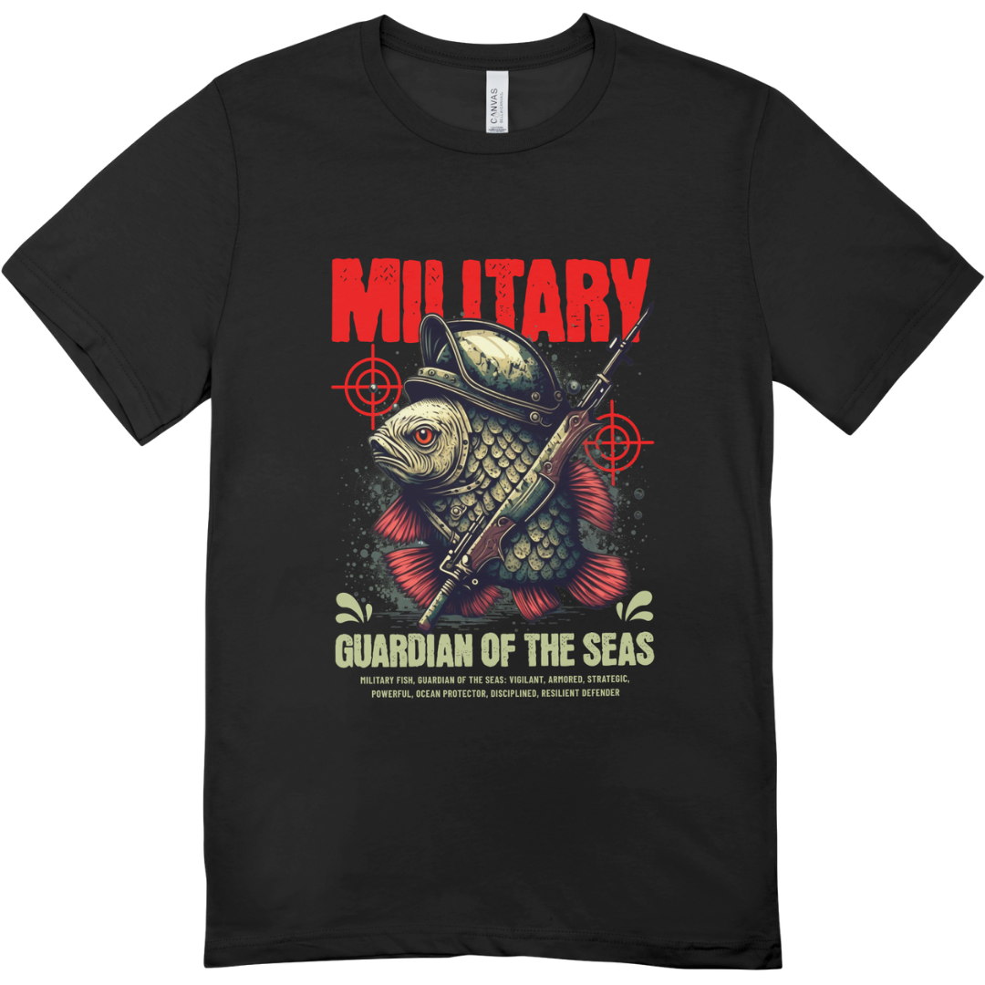 Men - Round Neck Half Sleeve Tshirt - Guardian of the seas