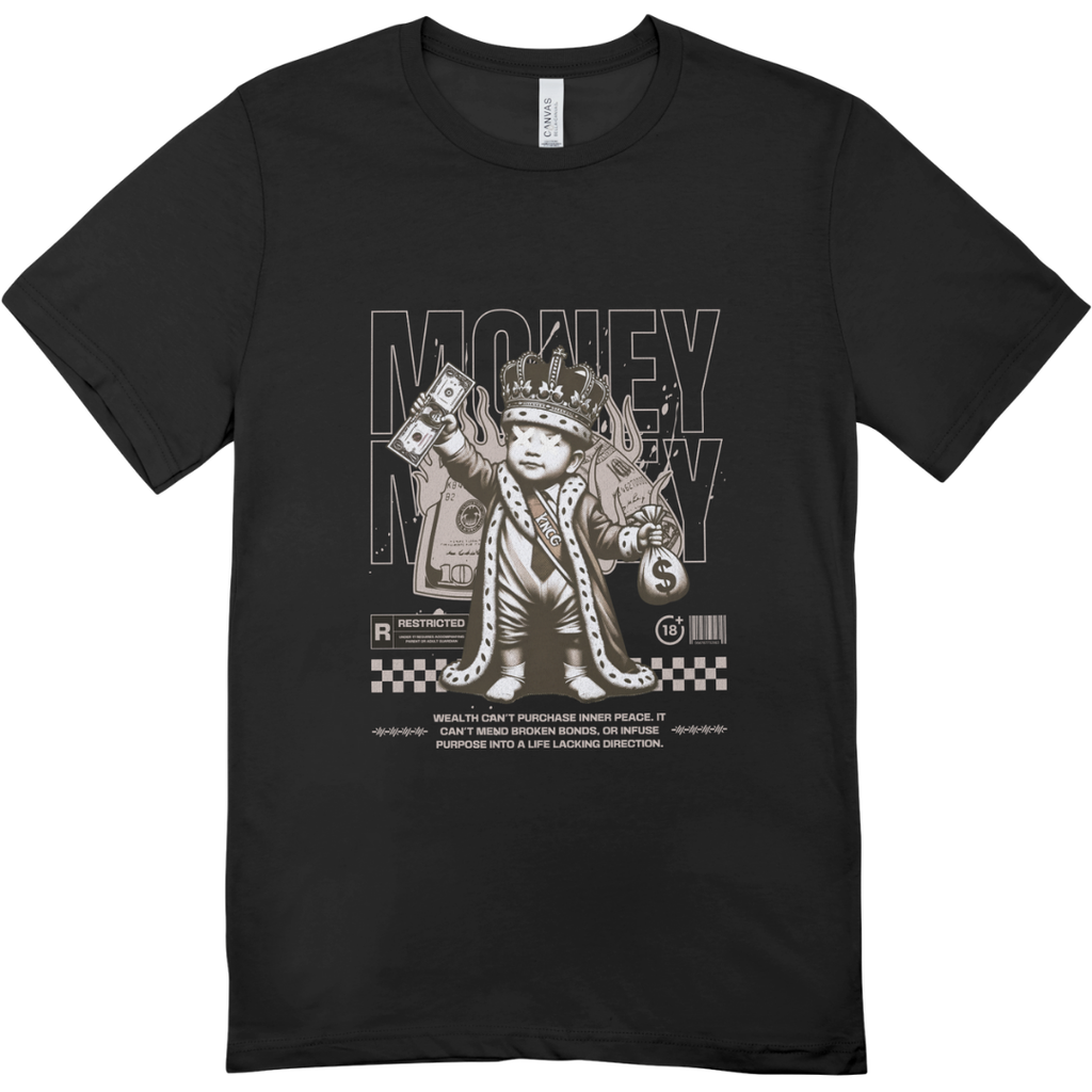 Men - Round Neck Half Sleeve Tshirt - Money King
