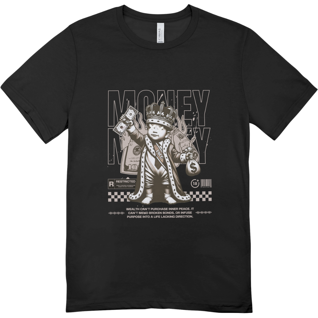 Men - Round Neck Half Sleeve Tshirt - Money King