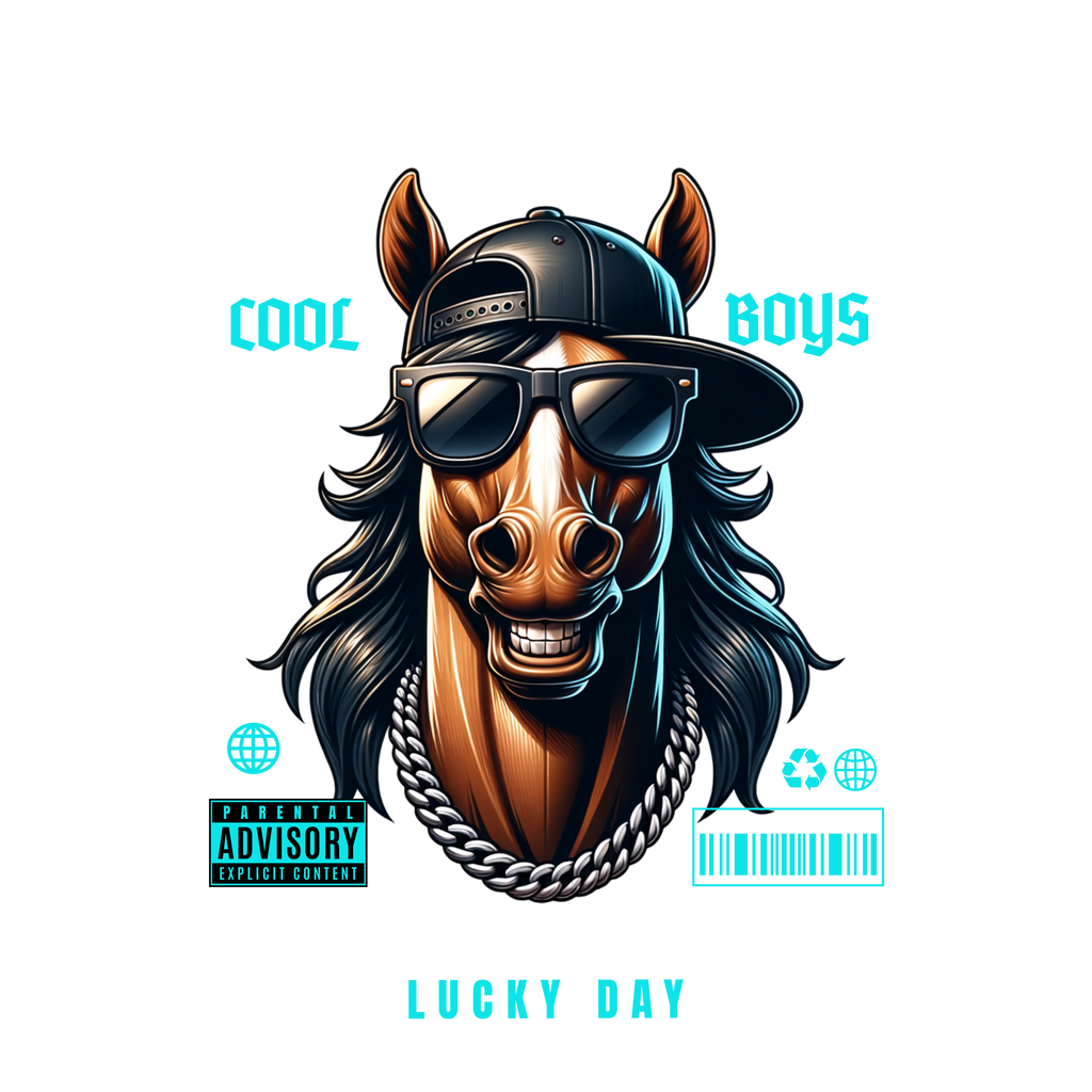 Men - Round Neck Half Sleeve Tshirt - lucky day